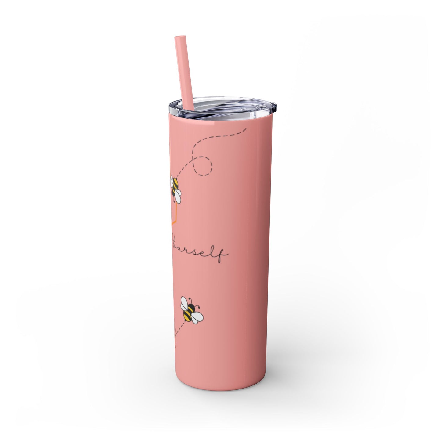 Bee Yourself Skinny Tumbler with Straw, 20oz