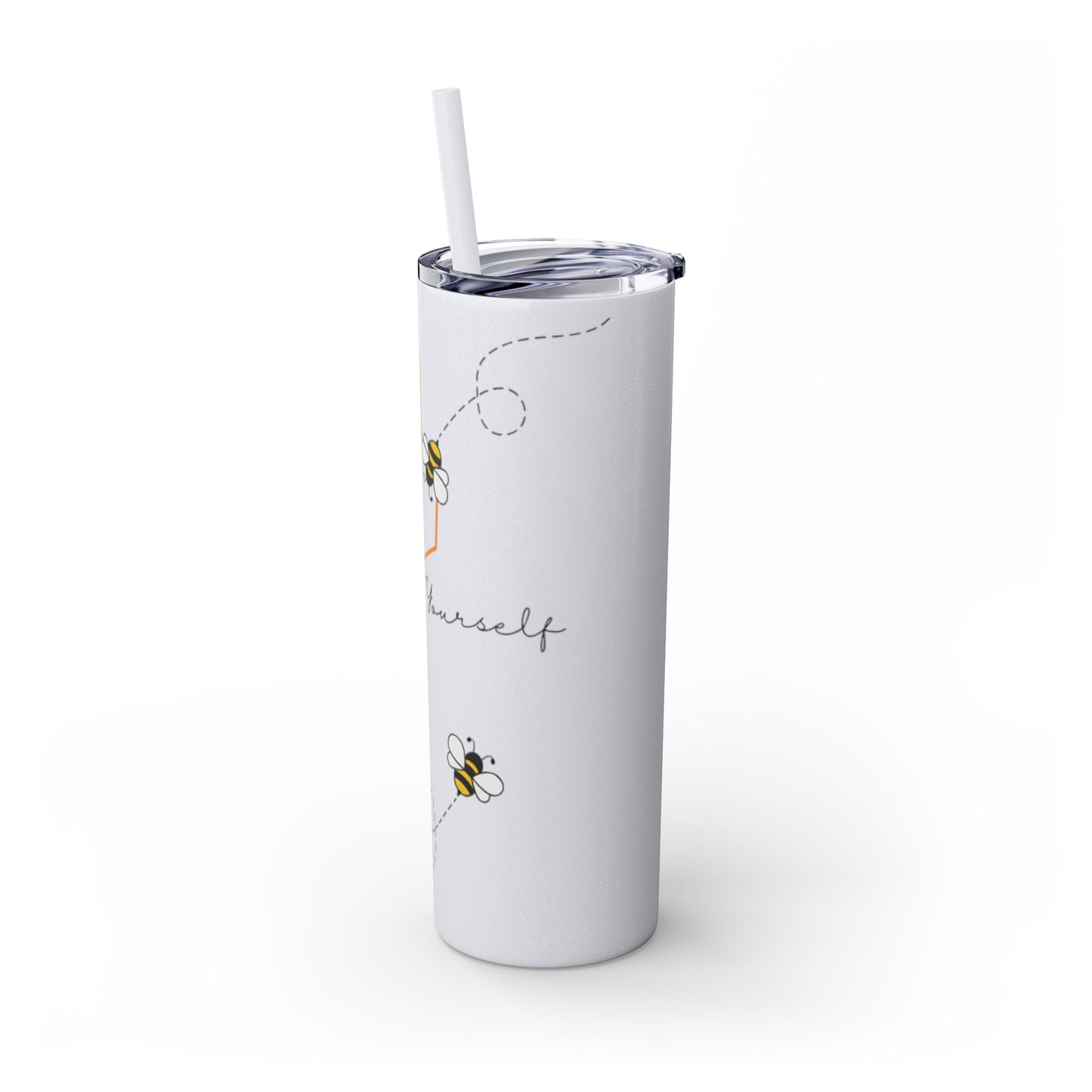 Bee Yourself Skinny Tumbler with Straw, 20oz