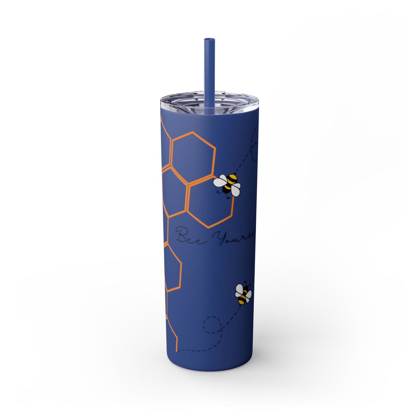 Bee Yourself Skinny Tumbler with Straw, 20oz