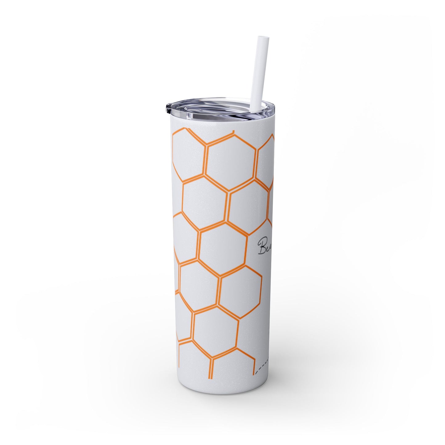 Bee Yourself Skinny Tumbler with Straw, 20oz