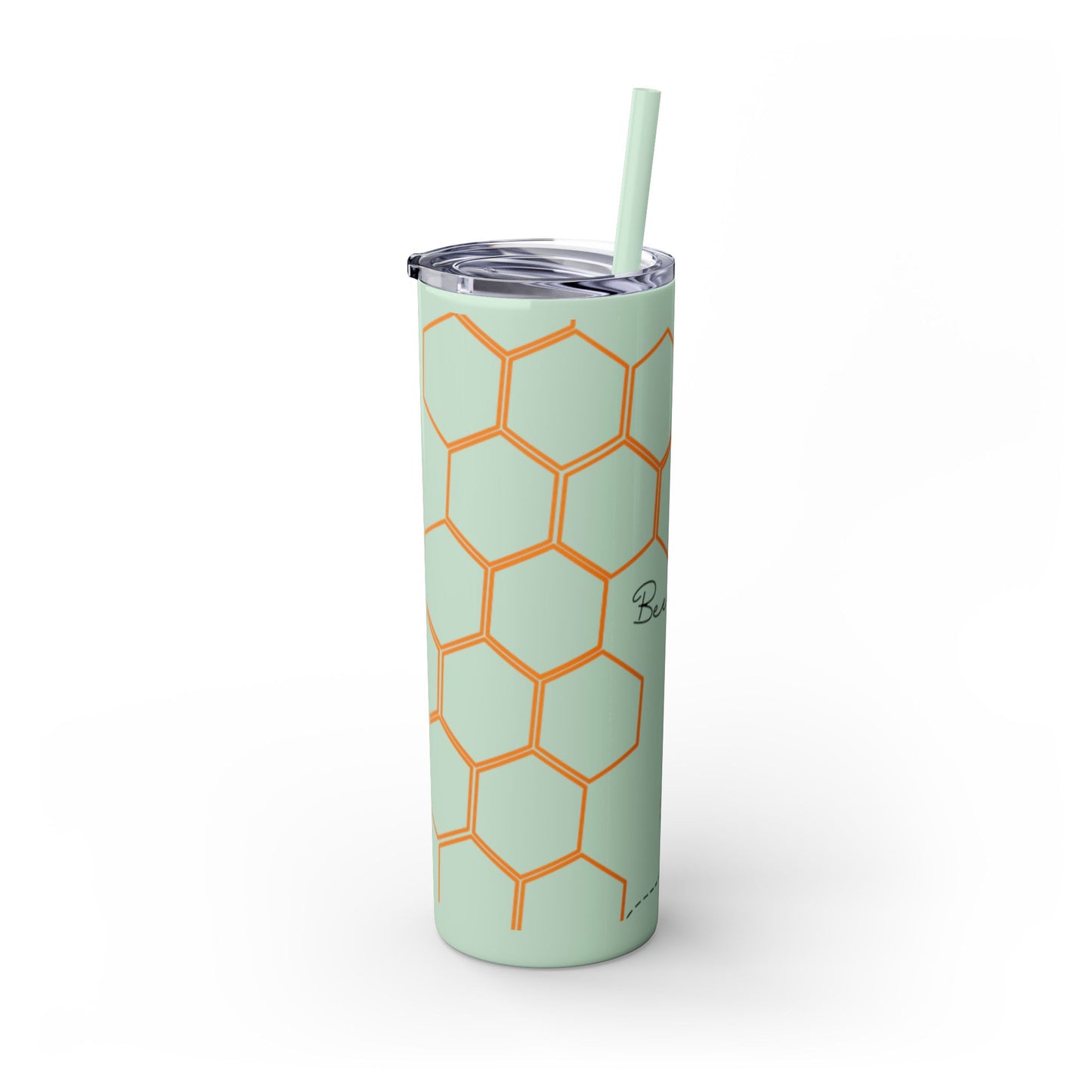 Bee Yourself Skinny Tumbler with Straw, 20oz