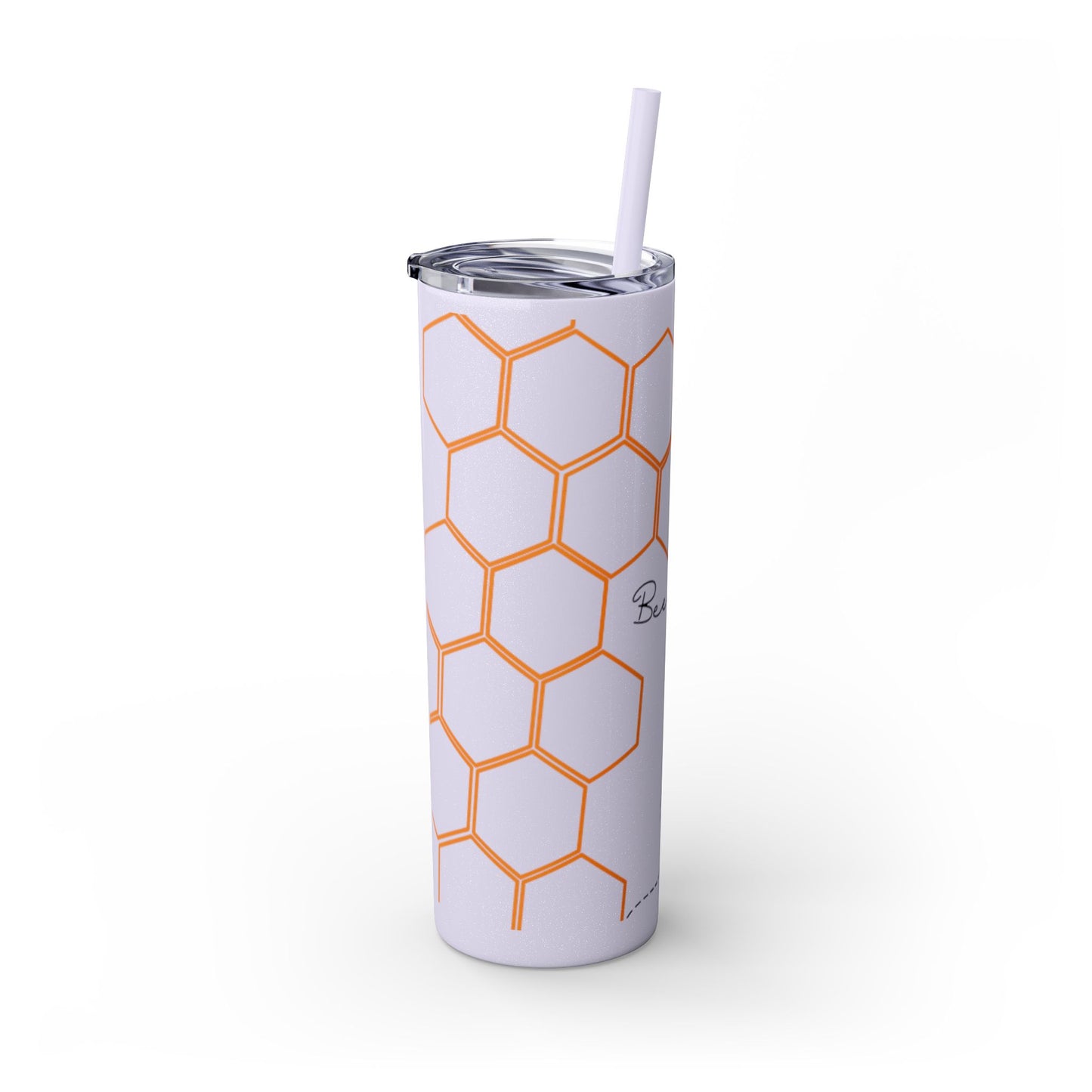 Bee Yourself Skinny Tumbler with Straw, 20oz