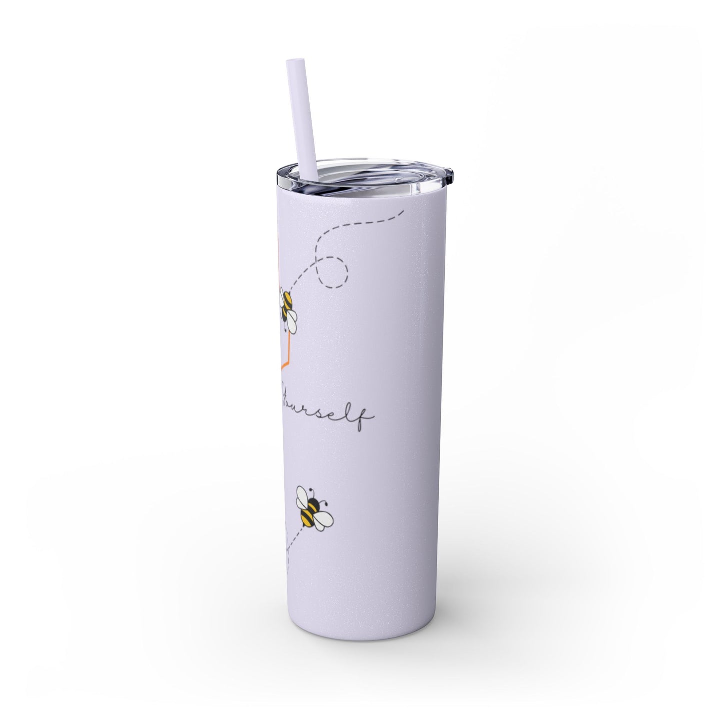 Bee Yourself Skinny Tumbler with Straw, 20oz