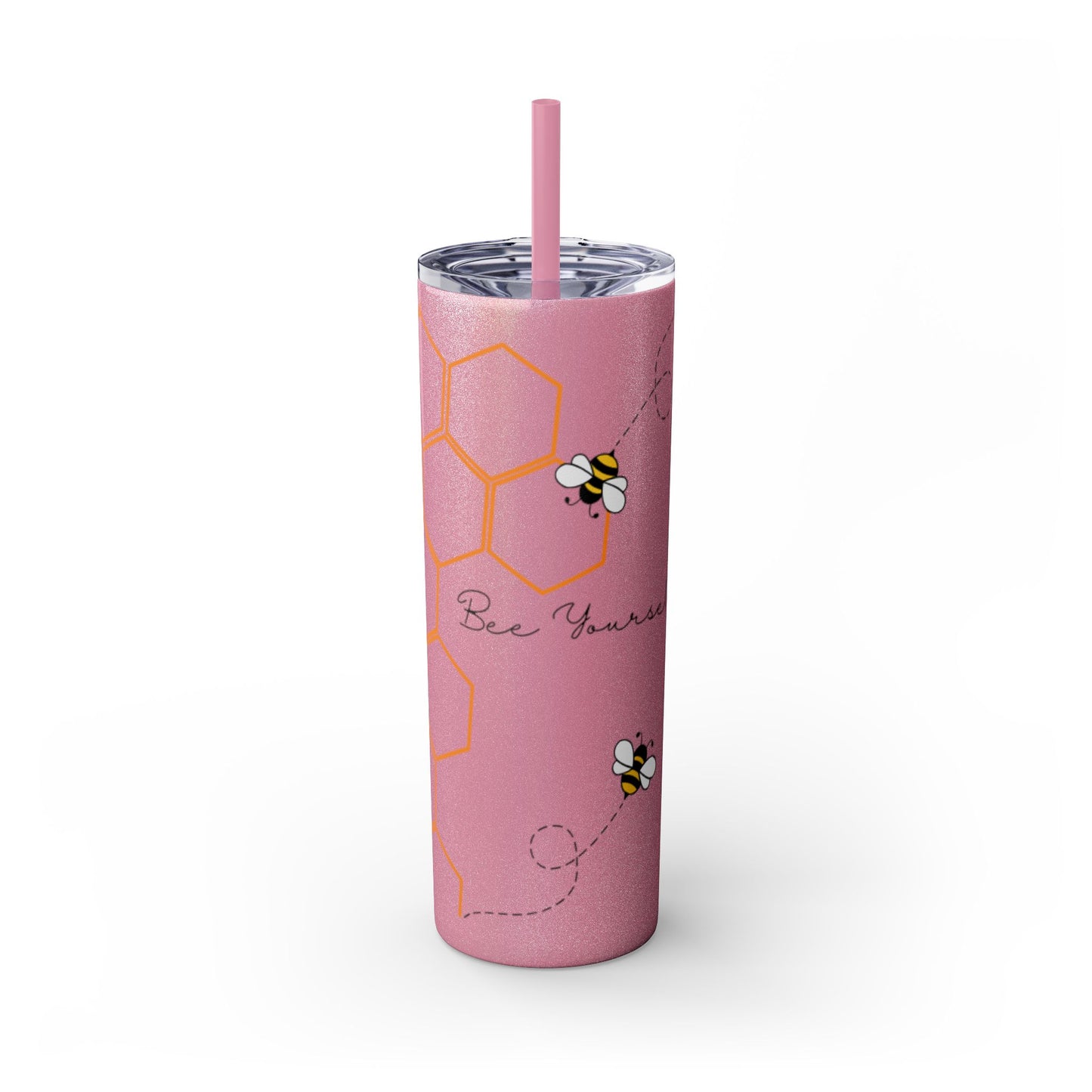 Bee Yourself Skinny Tumbler with Straw, 20oz