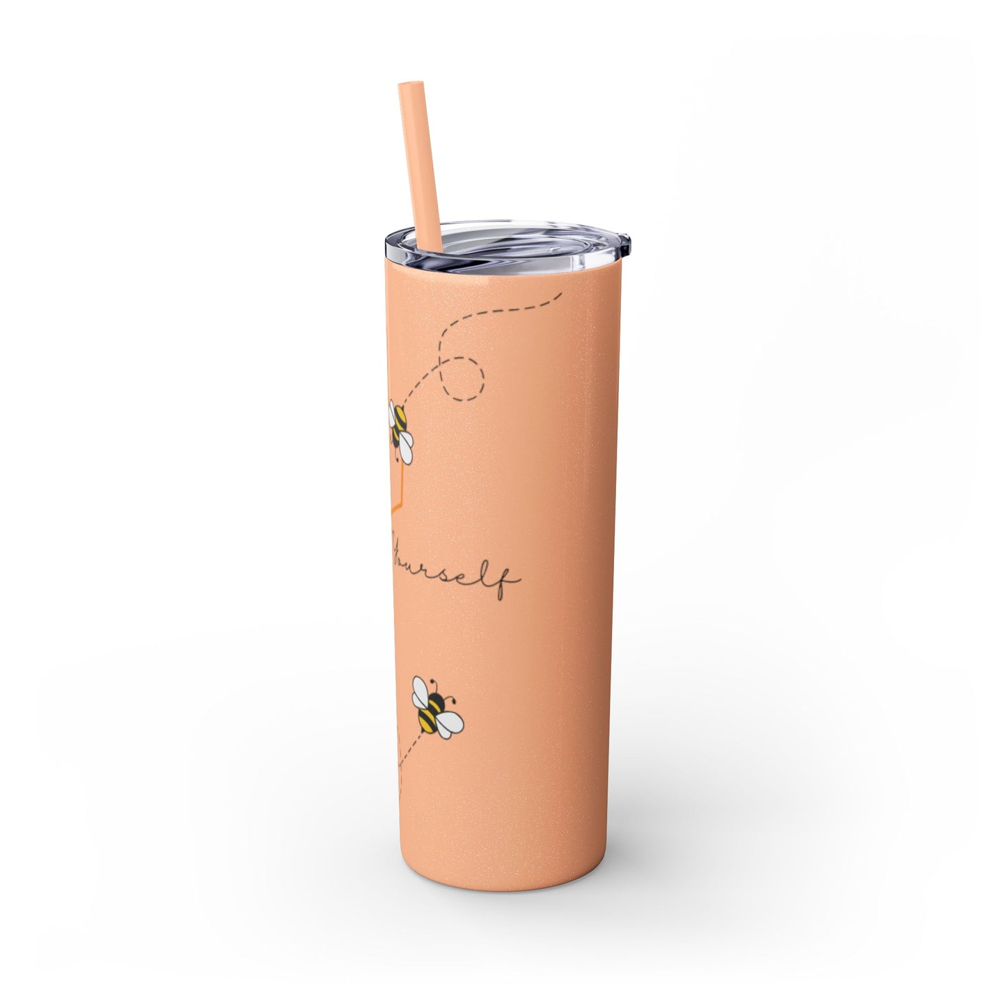 Bee Yourself Skinny Tumbler with Straw, 20oz